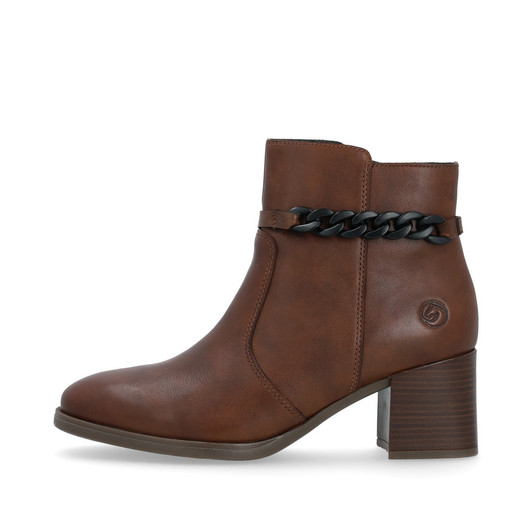 Remonte D0V73-22 Mid heel ankle boot Tan Tan color