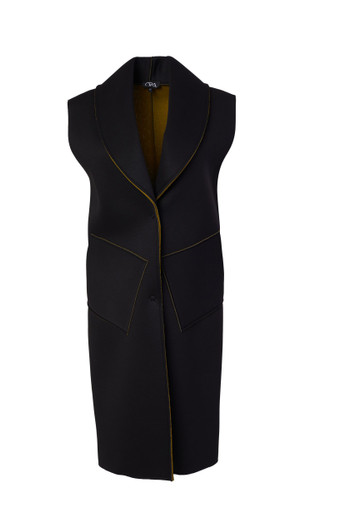 ORA Clothing ORW23180 Waistcoat raw seams 2 Colors