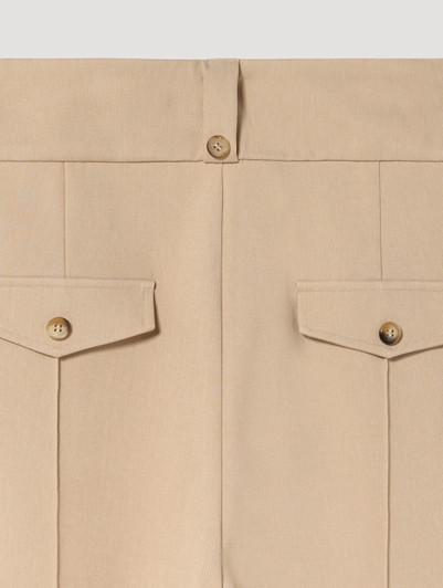 Skatie S05P90CLY Twill trousers with split-hem