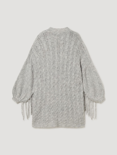 Skatie S53K08LTG Fringe knitted maxi jumper