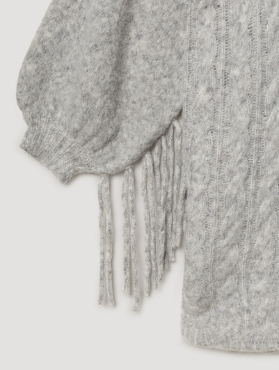 Skatie S53K08LTG Fringe knitted maxi jumper