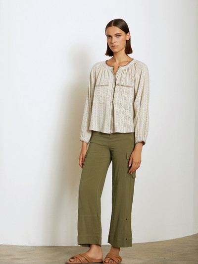 Skatie S05P106FRN Fluid cargo trousers with seam detail