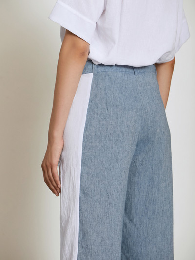 Skatie S05P96MYA Bicolour linen trousers