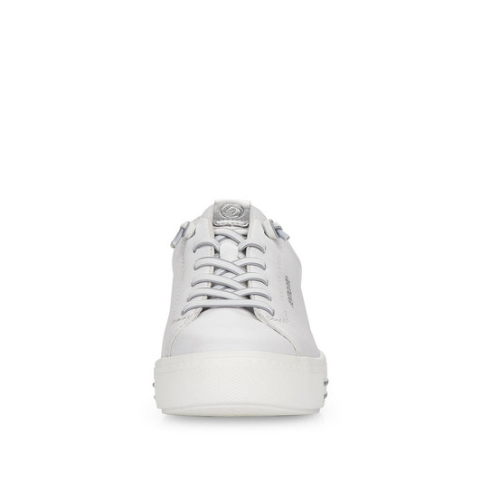 Remonte D0913-80 Flat laced trainer White / Silver