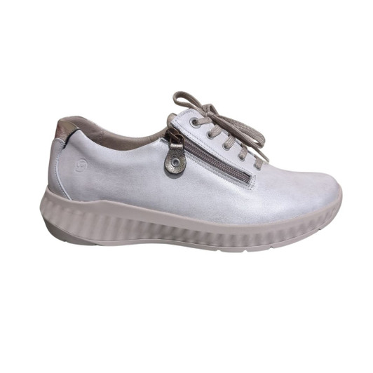 Suave Jon EE Fiiting laced wedge shoe Cream