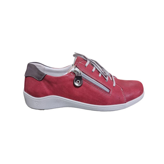 Suave Porto Flat laced shoe Red