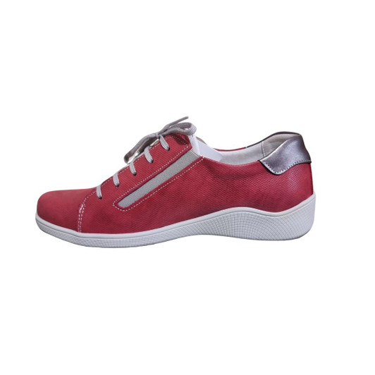 Suave Porto Flat laced shoe Red