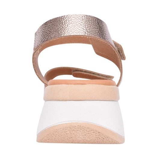 Oh My Sandals 5411 Metalic double velcro sandal