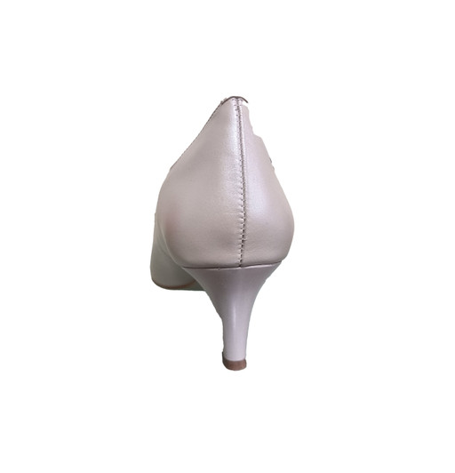 Emis 7053/219 Medium Heel Court shoe with V front for better fitting Beige