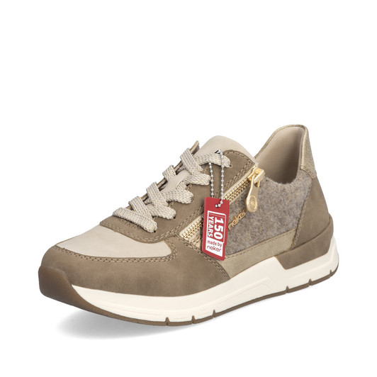 Rieker 58902-64 Laced trainer shoe Tan