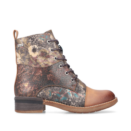Rieker 94611-90 Printed laced ankle boot