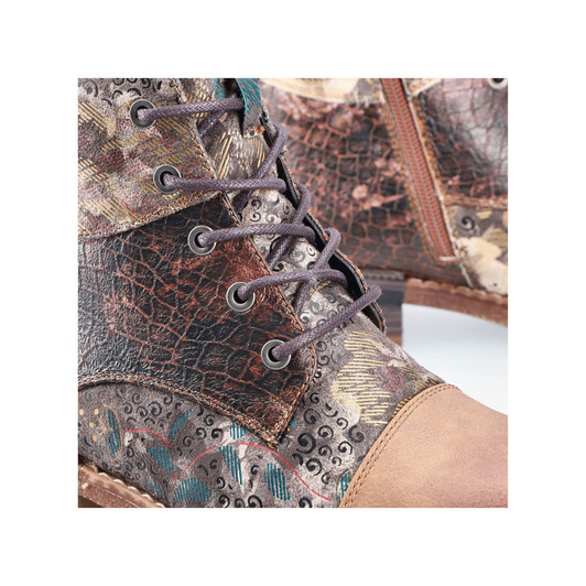 Rieker 94611-90 Printed laced ankle boot