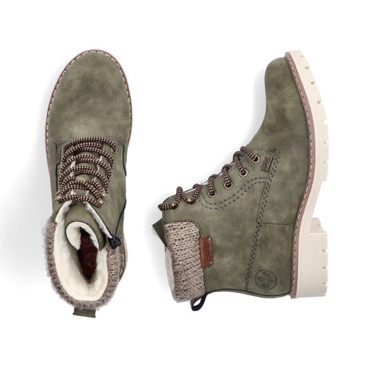 Rieker Y9118-54 Flat heeled laced boot
