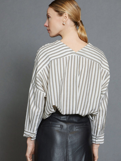 Skatie S05B96W Poplin striped shirt