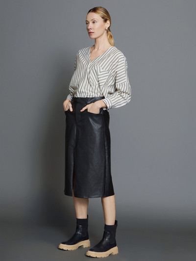 Skatie S05B96W Poplin striped shirt