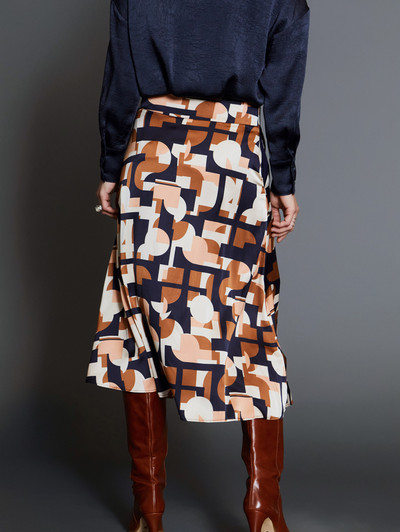 Skatie S05F48APF Geometric print skirt