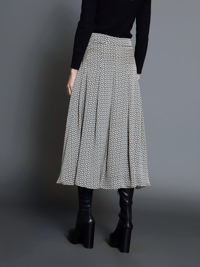 Skatie S75F01BLK Chain print satin skirt