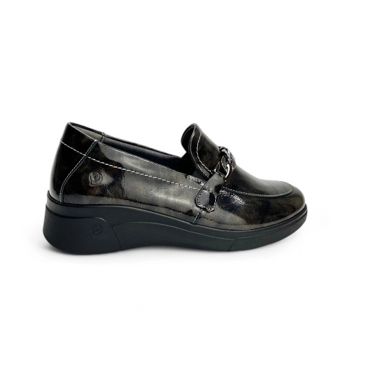 Suave Martha high wedge slip on Smoke