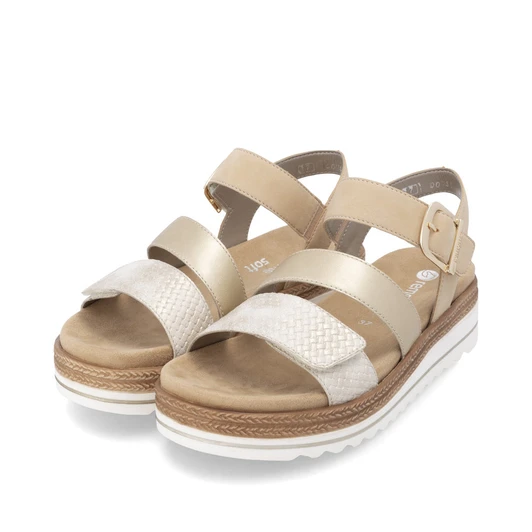 Remonte D0Q55-91 Ladies' sandals Metallic