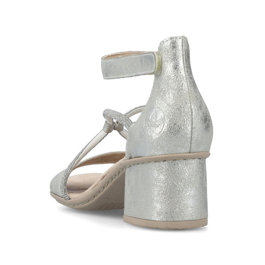 Rieker 64654-40 Ladies' sandals Silver/Platinum