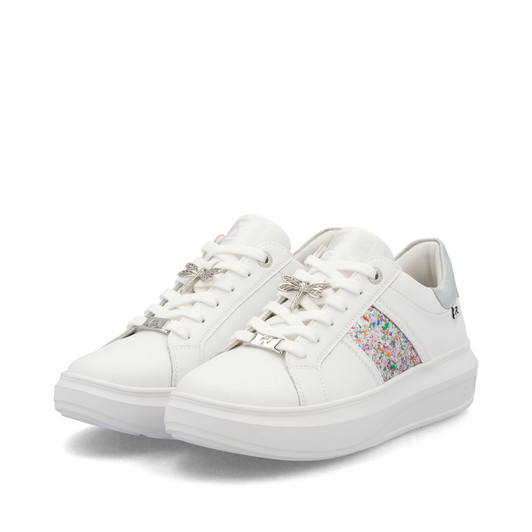Rieker W1202-83 Ladies shoes White combination