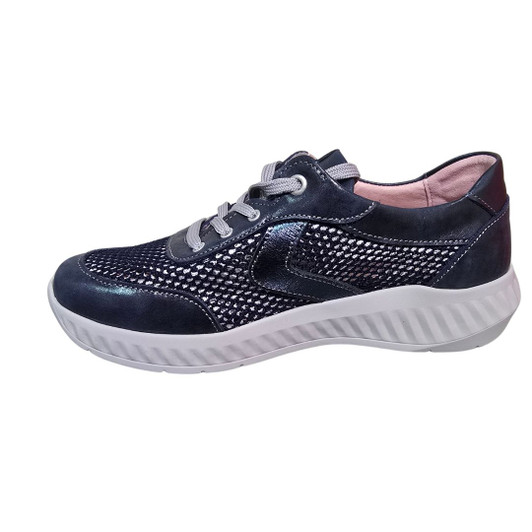 Suave Maeve Laced E Fitting Shoe Navy