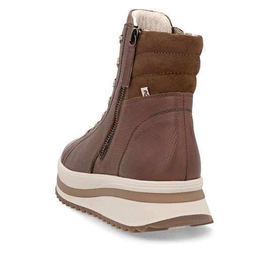 Rieker W3870-24 – Brown Leather Ankle Boots