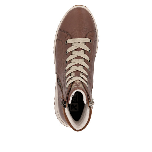 Rieker W3870-24 – Brown Leather Ankle Boots