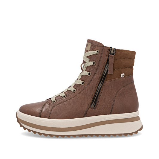 Rieker W3870-24 – Brown Leather Ankle Boots