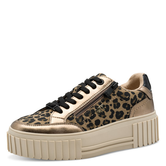 Marco Tozzi 2-23760-45 4B9 Women Lace-up Gold / Lepord