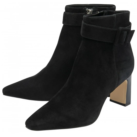 Lotus Women's Nadine Boot Ankle Black Suede
