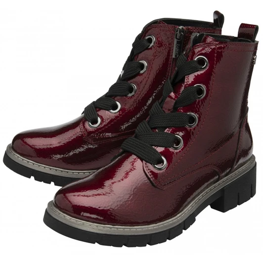 Lotus Women's Jojo Boot Ankle Bordo Patent