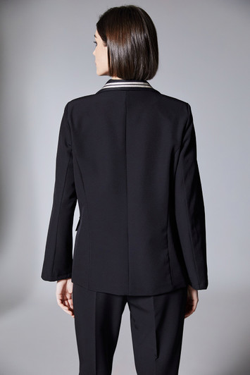 Peruzzi W25136 STRIPE TRIM BLAZER Black