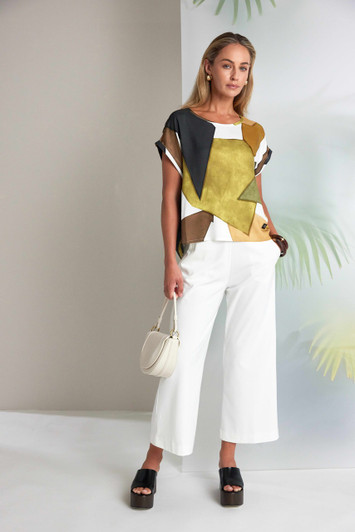 NAYA NAS26150 Multi coluor graphic print top Oasis 35