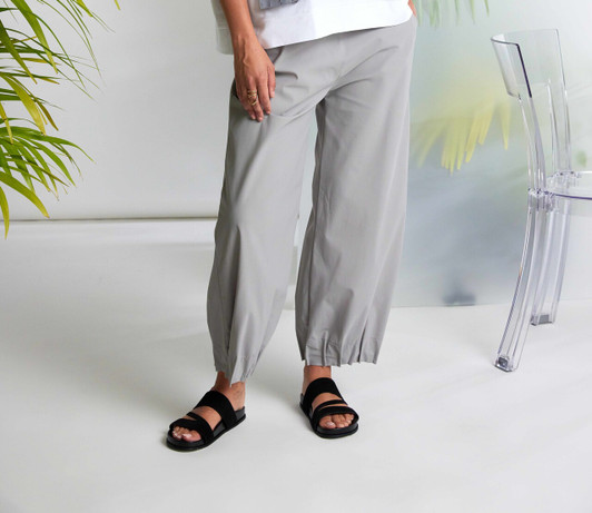 NAYA NAS26230 Wide Leg Trouser with Pin Tuck Hem Detail