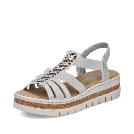 Rieker V4918-90 Sandal - from 30mm - Sport unit Elastic band (goring) Ladies' sandals