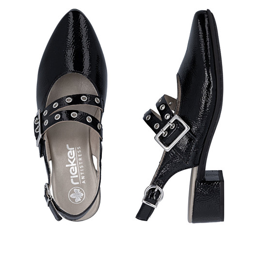 Rieker 47071-00 Sling-back - from 30-50mm Buckle Ladies shoes