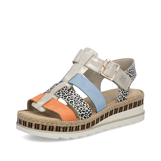 Rieker V7904-90 Sandal - from 30mm - Sport unit bur-fastener Ladies' sandals