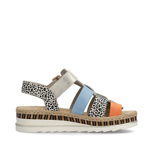 Rieker V7904-90 Sandal - from 30mm - Sport unit bur-fastener Ladies' sandals