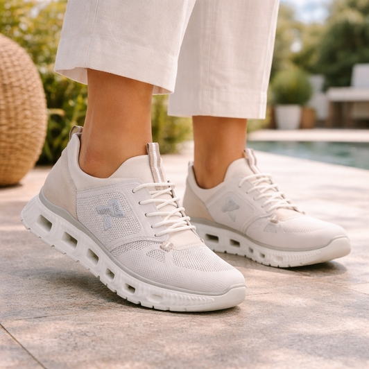 Rieker M6078-60 From 25mm - Sport sole - Heel/Wedge Elastic band (goring) Ladies shoes