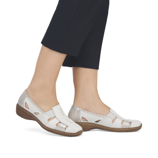 Rieker 41385-80 Punched/Interweave Elastic band (goring) Ladies shoes