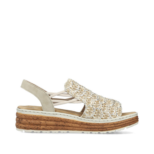 Rieker 62741-60 Sandal - from 30mm - Sport unit Elastic band (goring) Ladies' sandals