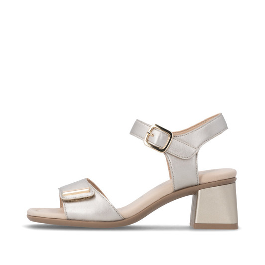 Remonte D1K54-90 Over 50mm - Smooth sole - Heel/Wedge bur-fastener Ladies' sandals