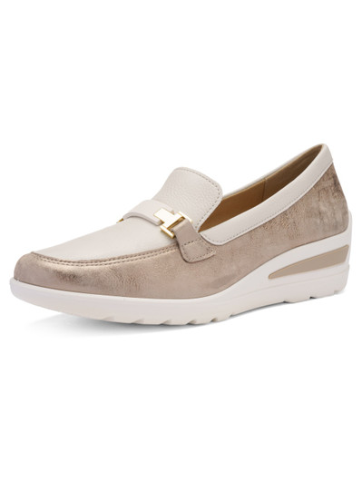 ARA 12-50630-05 ZUERICH Slip on  wedge SHELL,CREAM