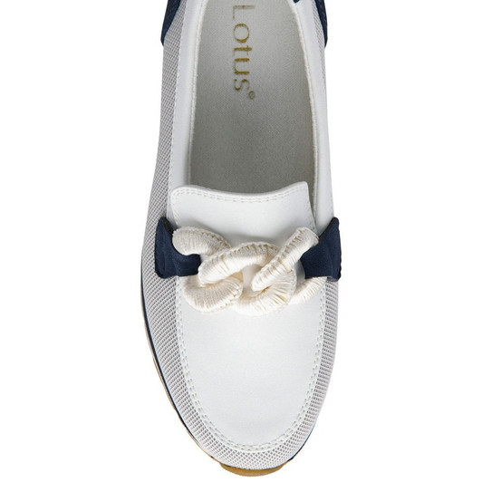 Lotus Women's Lorrian Shoe White/Navy