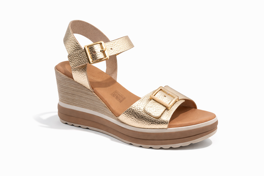Oh My Sandals 6003 DOYA CHAMPAN (Gold) Wedge sandal