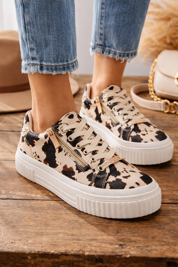 Lotus Women's Alexa Shoe Cow Print