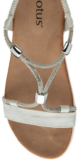 Lotus Bruna Sandal White