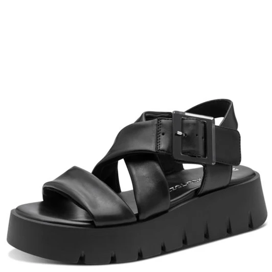Marco Tozzi 2-28525-46 Womens Wedge Sandal - Black
