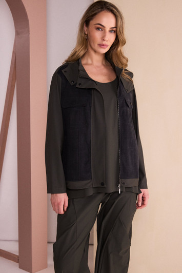 NAYA NAW26127A Shaped Trouser With Tucks At Front